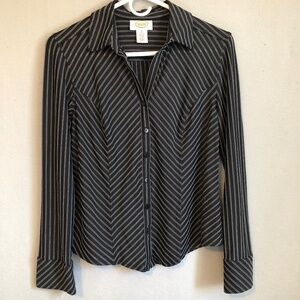 Talbots LS Spandex Blouse (S)